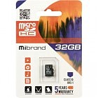 Карта памяти Mibrand 32GB microSDHC class 10 UHS-I (MICDHU1/32GB)