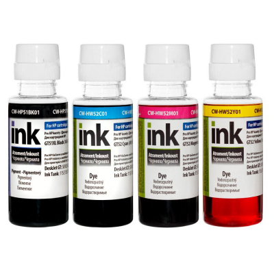 Чернила ColorWay HP Ink Tank 115/315/415 (4х100мл) BK/С/M/Y (CW-HP51/HW52SET01) (U0362648)