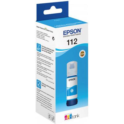 Контейнер з чорнилом Epson 112 EcoTank Pigment Cyan ink (C13T06C24A) (U0477644)