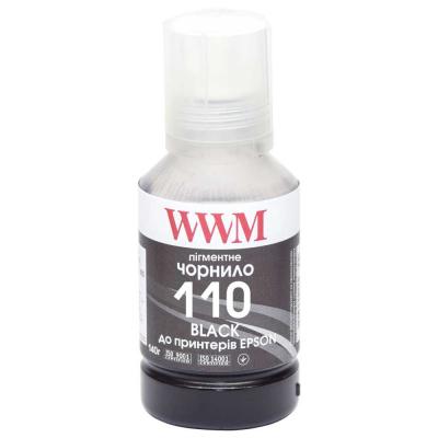 Чорнило WWM EPSON M1100/M1120 140г Black Pigmented (E110BP) (U0366392)