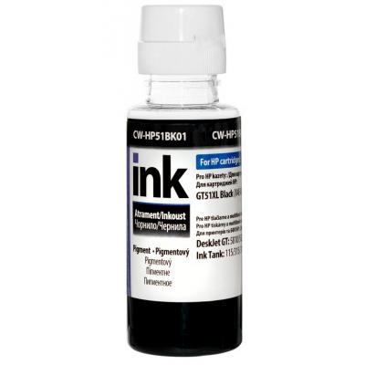Чорнило ColorWay HP Ink Tank 115/315/415 100мл Black Pigm. (CW-HP51BK01) (U0363766)