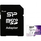 Карта памяти Silicon Power 128Gb microSDXC U3 A1 V30 Superior Color 100R/80W + adapter (SP128GBSTXDU3V20AB)