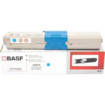 Тонер-картридж BASF OKI C332/MC363 Cyan 46508735 (KT-46508735) (U0422771)
