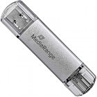 USB флеш накопитель Mediarange 128GB Silver USB 3.0 / Type-C (MR938)