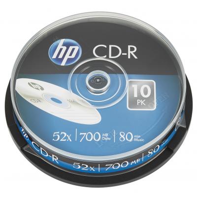 Диск CD HP CD-R 700MB 52X 10шт Spindle (69308/CRE00019-3) (U0447462)