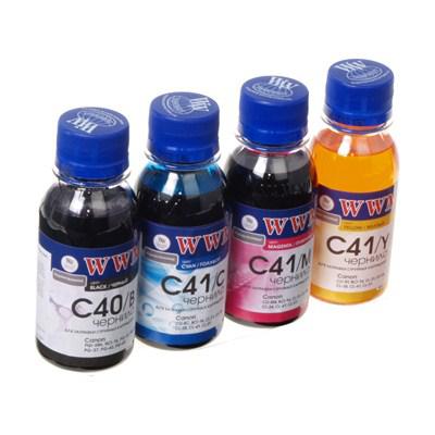 Чорнило WWM CANON PG40B/CL41 В/C/M/Y Комплект (C40/41SET-2) (S0009957)