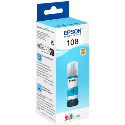 Контейнер з чорнилом Epson 108 EcoTank L8050/L18050 light cyan (C13T09C54A) (U0898692)