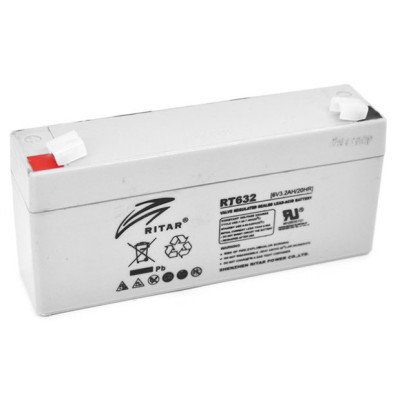 Батарея к ИБП Ritar AGM RT632, 6V-3.2Ah (RT632) (U0126013)