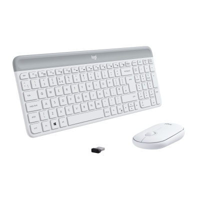Комплект Logitech MK470 Slim Wireless UA Off-White (920-009205) (U0722054)
