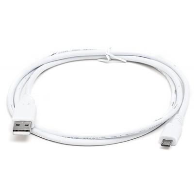 Дата кабель USB 2.0 AM to Micro 5P 0.6m Pro white REAL-EL (EL123500022) (U0358966)