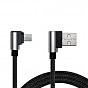Дата кабель USB 2.0 AM to Micro 5P 1.0m Premium black REAL-EL (EL123500031) (U0358981)