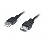 Дата кабель USB 2.0 AM/AF 2.0m Pro black REAL-EL (EL123500028)