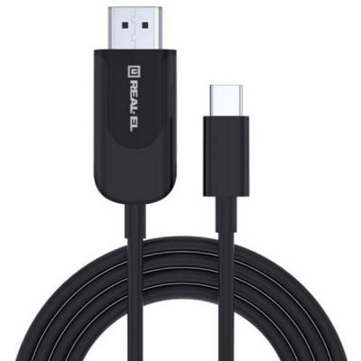 Переходник USB Type-C to HDMI 1.8m CHD-180 4K 60Hz REAL-EL (EL123500044) (U0483336)