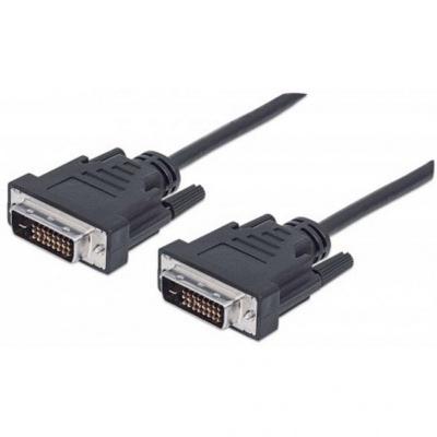 Кабель мультимедийный DVI to DVI 24+1pin, 1.8m Pro black REAL-EL (EL123500038) (U0358991)