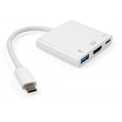 Концентратор Vinga Type-C to HDMI+USB3.0+Type-C PD (VCPATC2HDMIUSBPDWH) (U0369505)