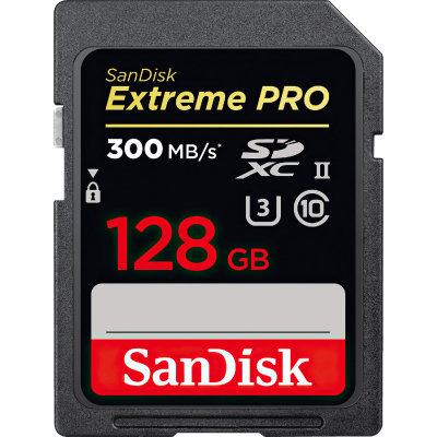 Карта памяти SanDisk 128GB SDXC class 10 UHS-II U3 V90 Extreme Pro (SDSDXDK-128G-GN4IN) (U0547291)