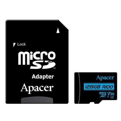 Карта пам'яті Apacer 128GB microSDHC class 10 UHS-I U3 V30 (AP128GMCSX10U7-R) (U0314905)