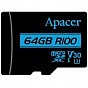 Карта памяти Apacer 128GB microSDHC class 10 UHS-I U3 V30 (AP128GMCSX10U7-R) (U0314905)