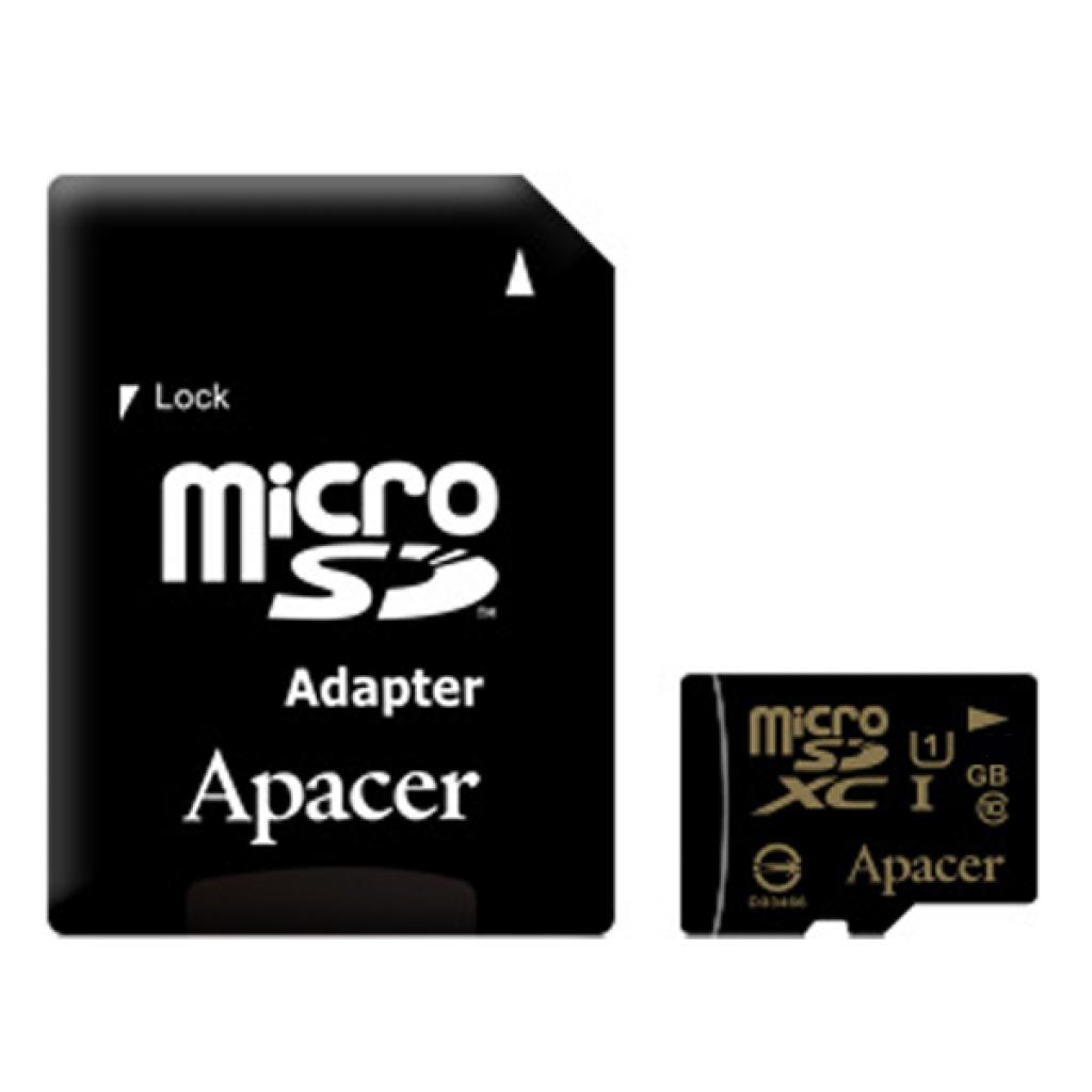 Карта памяти Apacer 128GB microSDXC UHS-I Class10 w/ 1 Adapter RP (AP128GMCSX10U1-R) (U0113449)