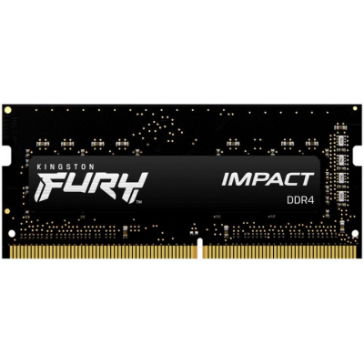 Модуль пам'яті для ноутбука SoDIMM DDR4 8GB 2666 MHz Fury Impact Kingston Fury (ex.HyperX) (KF426S15IB/8) (U0559419)