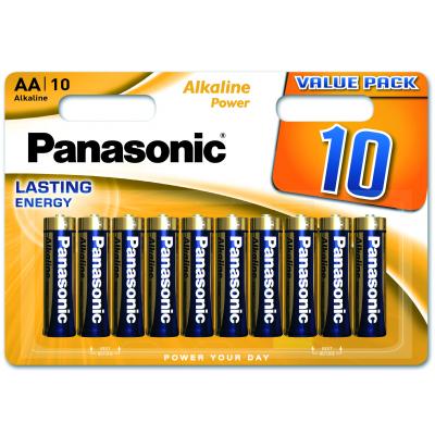 Батарейка Panasonic LR06 Alkaline Power * 10 (LR6REB/10BW) (U0200122)