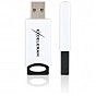USB флеш накопитель eXceleram 64GB H2 Series White/Black USB 2.0 (EXU2H2W64) (U0326407)