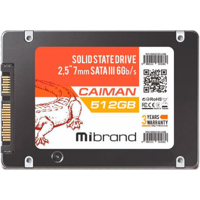 Накопитель SSD 2.5» 512GB Mibrand (MI2.5SSD/CA512GB) (U0623044)