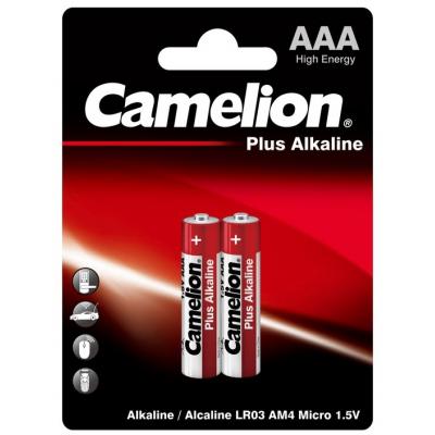Батарейка Camelion AAA LR03/2BL Plus Alkaline (LR03-BP2) (U0447177)