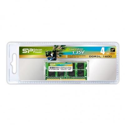 Модуль памяти для ноутбука SoDIMM DDR3L 4GB 1600 MHz Silicon Power (SP004GLSTU160N02) (U0141755)