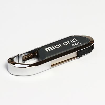 USB флеш накопитель Mibrand 64GB Aligator Grey USB 2.0 (MI2.0/AL64U7G) (U0534510)