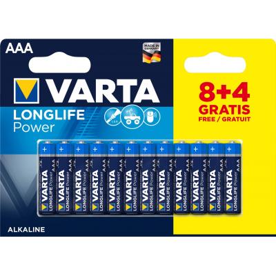 Батарейка Varta AAA Varta LongLife Power * 12 (8+4) (04903121472) (U0002613)