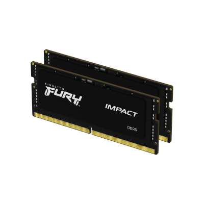 Модуль пам'яті для ноутбука SoDIMM DDR5 16GB (2x8GB) 4800 MHz FURY Impact Kingston Fury (ex.HyperX) (KF548S38IBK2-16) (U0722037)