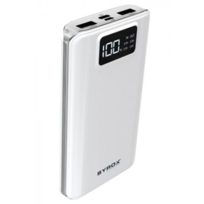 Батарея универсальная Syrox PB107 20000mAh, USB*2, Micro USB, Type C, white (PB107_white) (U0747492)