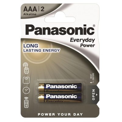 Батарейка Panasonic AAA LR03 Everyday Power * 2 (LR03REE/2BR) (U0109288)