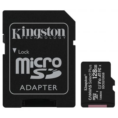 Карта пам'яті Kingston 128GB micSDXC class 10 A1 Canvas Select Plus (SDCS2/128GB) (U0394731)