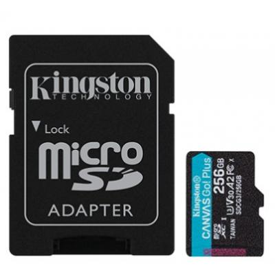 Карта памяти Kingston 256GB microSDXC class 10 UHS-I U3 A2 Canvas Go Plus (SDCG3/256GB) (U0429255)