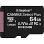Карта пам'яті Kingston 64GB micSDXC class 10 A1 Canvas Select Plus (SDCS2/64GB) (U0394733)