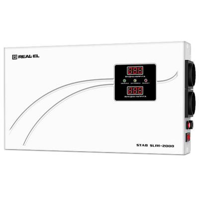 Стабілізатор REAL-EL STAB SLIM-2000, white (EL122400008) (U0218582)