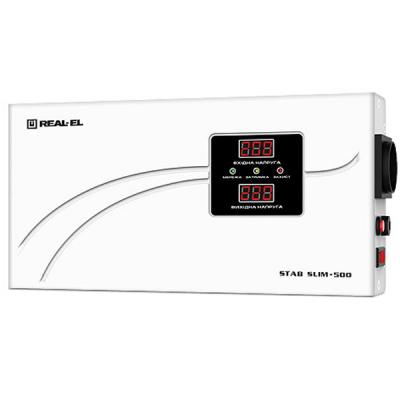 Стабілізатор REAL-EL STAB SLIM-500, white (EL122400006) (U0218585)