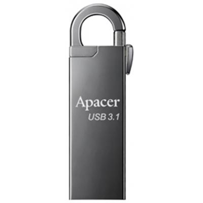 USB флеш накопичувач Apacer 64GB AH15A Ashy USB 3.1 (AP64GAH15AA-1) (U0265658)