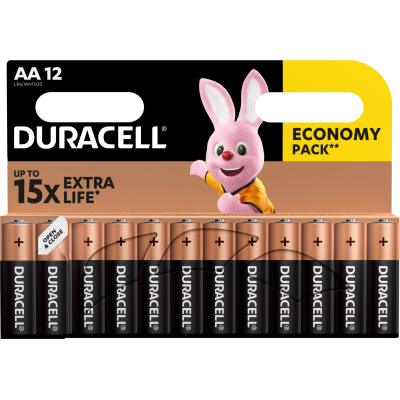 Батарейка Duracell AA MN1500 LR06 * 12 (5000394006546 / 81551275) (U0123029)