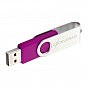 USB флеш накопитель eXceleram 32GB P1 Series Silver/Purple USB 2.0 (EXP1U2SIPU32) (U0302959)