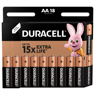 Батарейка Duracell AA MN1500 LR06 * 18 (5000394107519 / 5006192) (U0059868)