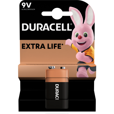 Батарейка Duracell Крона 9V * 1 (5000394066267 / 81483681) (ET07588)