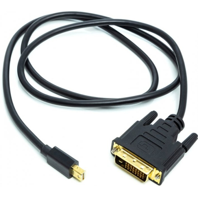 Кабель мультимедійний miniDisplayPort (M) to DVI (M) 1.0m PowerPlant (CA912148) (U0654811)