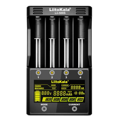 Зарядное устройство для аккумуляторов Liitokala 4 Slots, LCD дисплей, Li-ion/Ni-MH/Ni-Cd/AA/ААA/AAAA/С (Lii-500S) (U0507391)