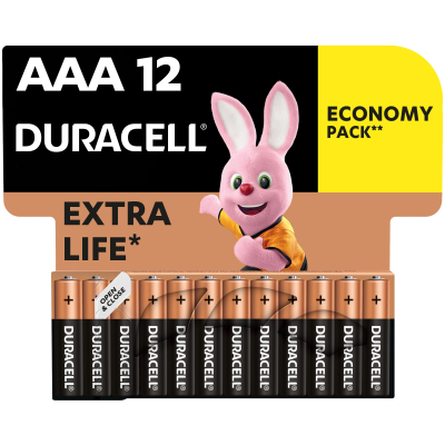 Батарейка Duracell AAA MN2400 LR03 * 12 (5000394109254 / 81545432) (U0079871)