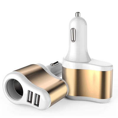 Зарядний пристрій XoKo CC-303 2 USB 2.1A Gold / White (CC-303-GDWH) (U0565833)
