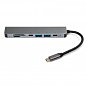 Концентратор Vinga Type-C to 4K HDMI+2*USB3.0+SD+TF+PD+USB-C 3.1 Gen1 aluminium (VCPHTC7AL) (U0463419)