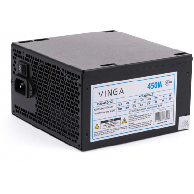 Блок питания Vinga 450W ОЕМ (PSU-450-12) (U0240455)
